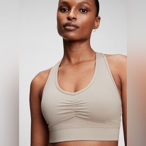 GAP Taupe Medium Impact Sports Bra